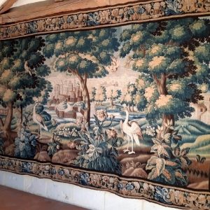 S3637 Zieleń przy zamku, Duży gobelin, XVIII w.