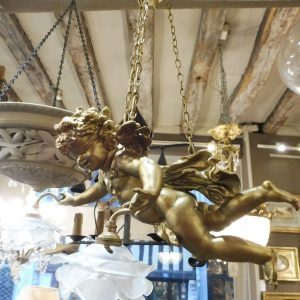 S2632 Lampa w kształcie anioła, XX w.