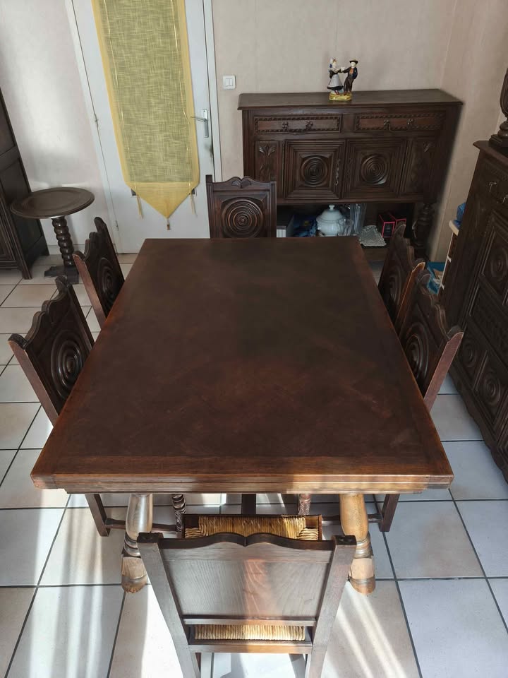 K190 Kompletna jadalnia w stylu bretońskim