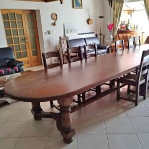 K194 Dębowy stół jadalny