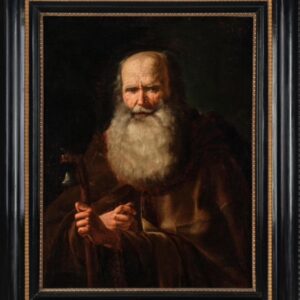 S312 Portret Świętego Antoniego Pustelnika, Olej na płótnie, XVII w.