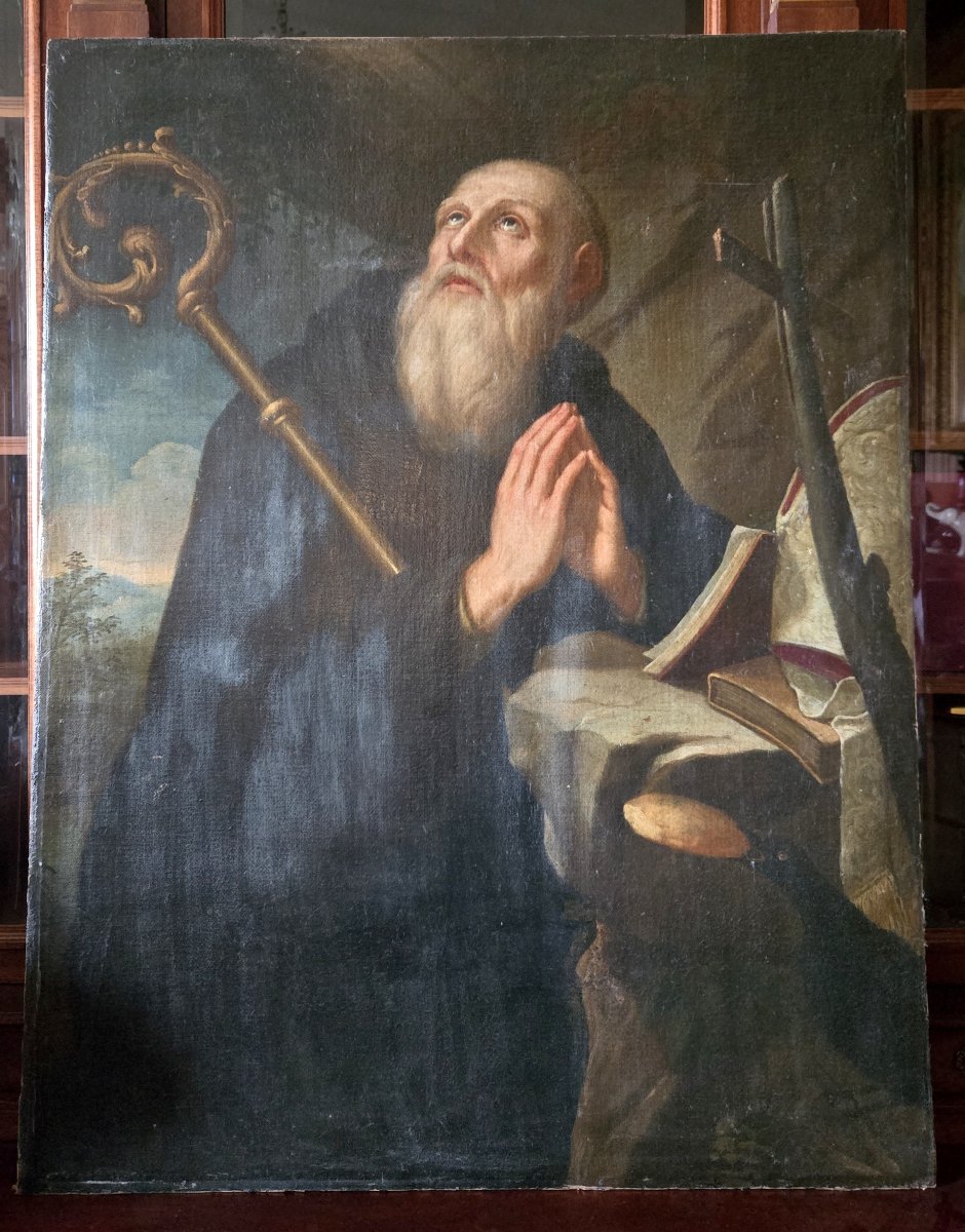 K33 Malarstwo antyczne – szkoła XVII wieku, olej na płótnie, tematyka religijna - obrazek 2