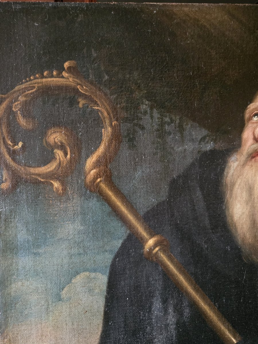 K33 Malarstwo antyczne – szkoła XVII wieku, olej na płótnie, tematyka religijna - obrazek 3