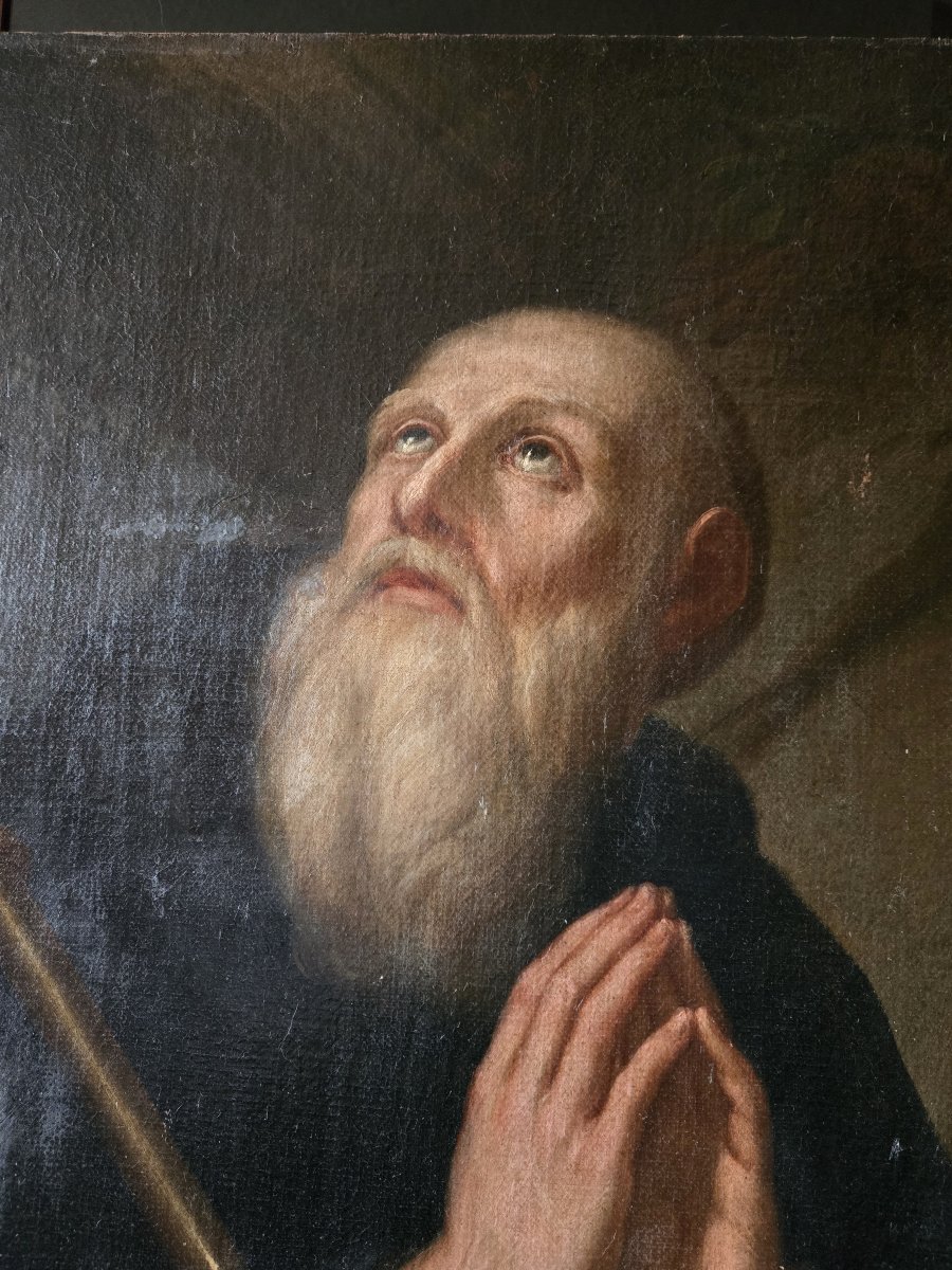 K33 Malarstwo antyczne – szkoła XVII wieku, olej na płótnie, tematyka religijna - obrazek 4