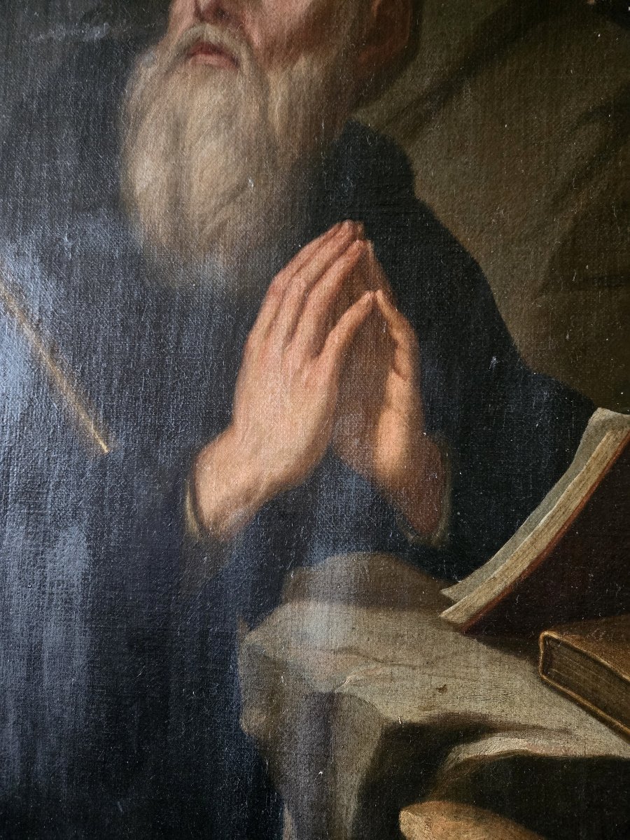 K33 Malarstwo antyczne – szkoła XVII wieku, olej na płótnie, tematyka religijna - obrazek 5