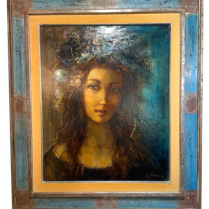 S781 Portret kobiecy, Olej na płótnie, XX w.