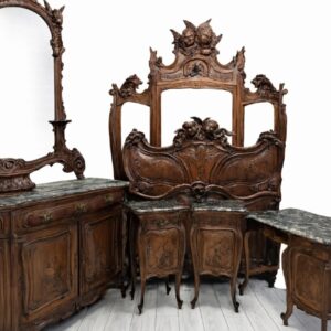 S824 Secesyjny zestaw do sypialni, XX w.