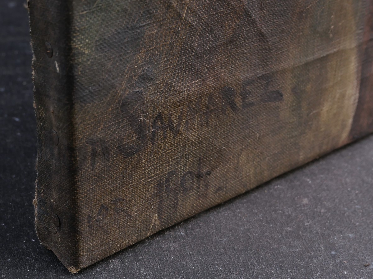 K52 Portret Młodej Kobiety Siedzącej w Kapeluszu - obrazek 4