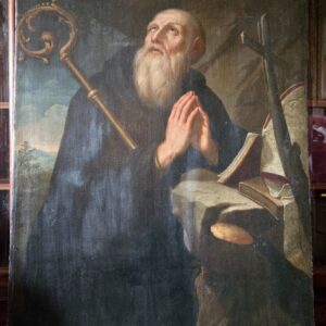 S2128 Święty Benedykt, Olej na płótnie, XVII w.