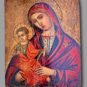 S2264 Madonna z Dzieciątkiem, Tempera na drewnie, XV w.