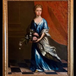 S2641 Portret młodej kobiety, Duży olej na płótnie, XVII w.