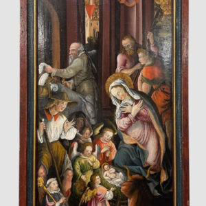 S3795 Narodzenie Pańskie, Olej na drewnie, XVI w.