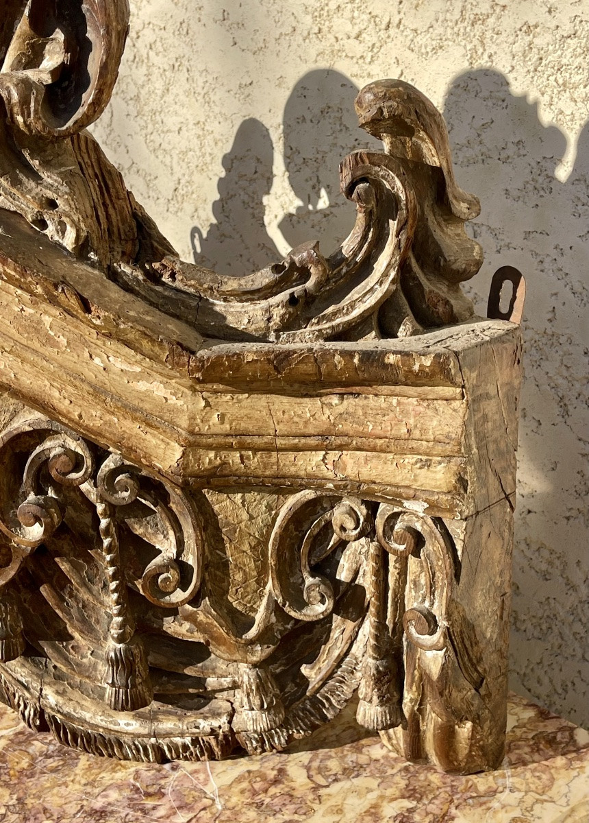 K101 Zasłona tronu z rzeźbionego drewna z XVII wieku - obrazek 9