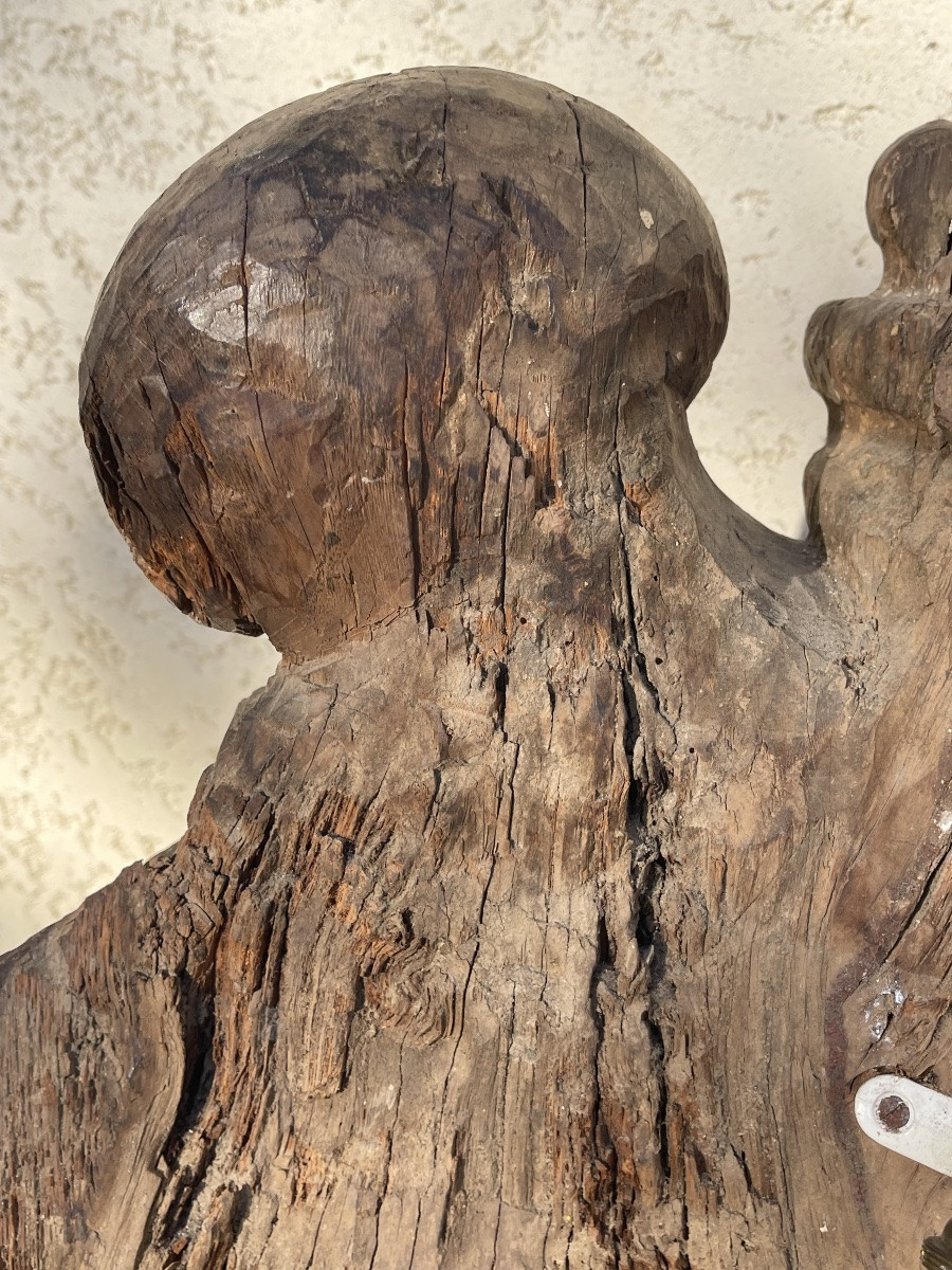 K101 Zasłona tronu z rzeźbionego drewna z XVII wieku - obrazek 12