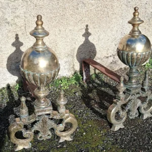 K185 Para CHENETÓW w brązie w stylu Ludwika XIV z XVIII lub XIX wieku