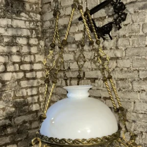 K197 Bronzowa antyczna lampa sufitowa