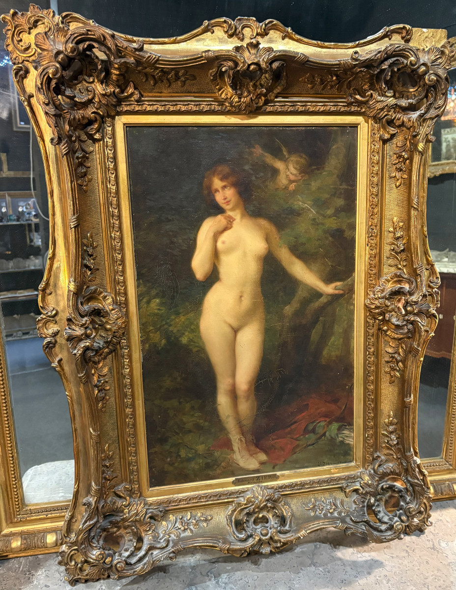 K204 Obraz / Olej na płótnie "Nimfa" - obrazek 2