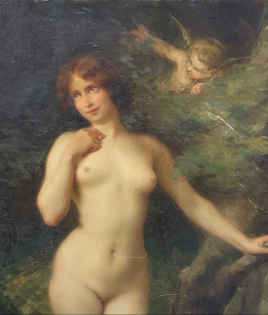 K204 Obraz / Olej na płótnie "Nimfa" - obrazek 4