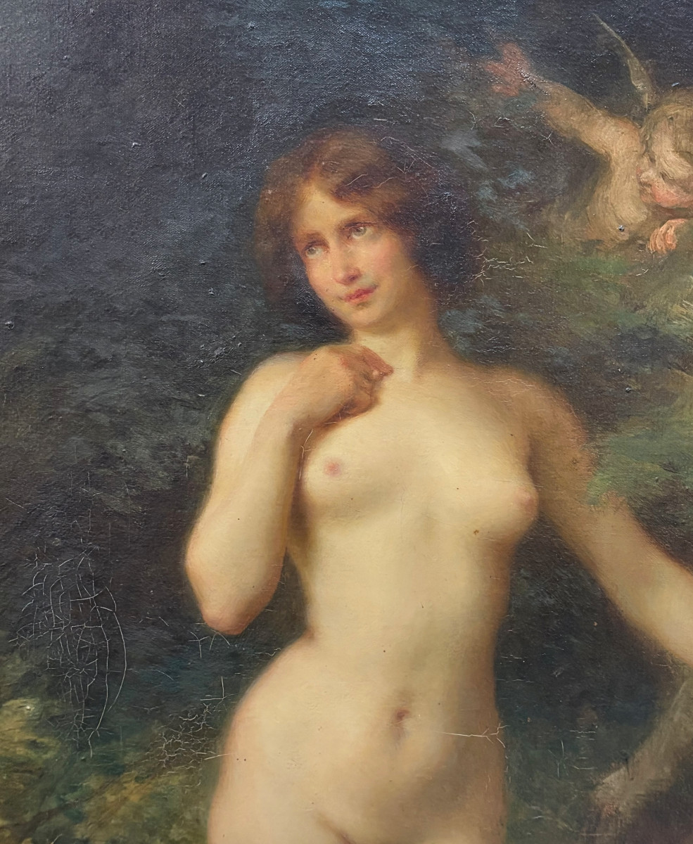 K204 Obraz / Olej na płótnie "Nimfa" - obrazek 6