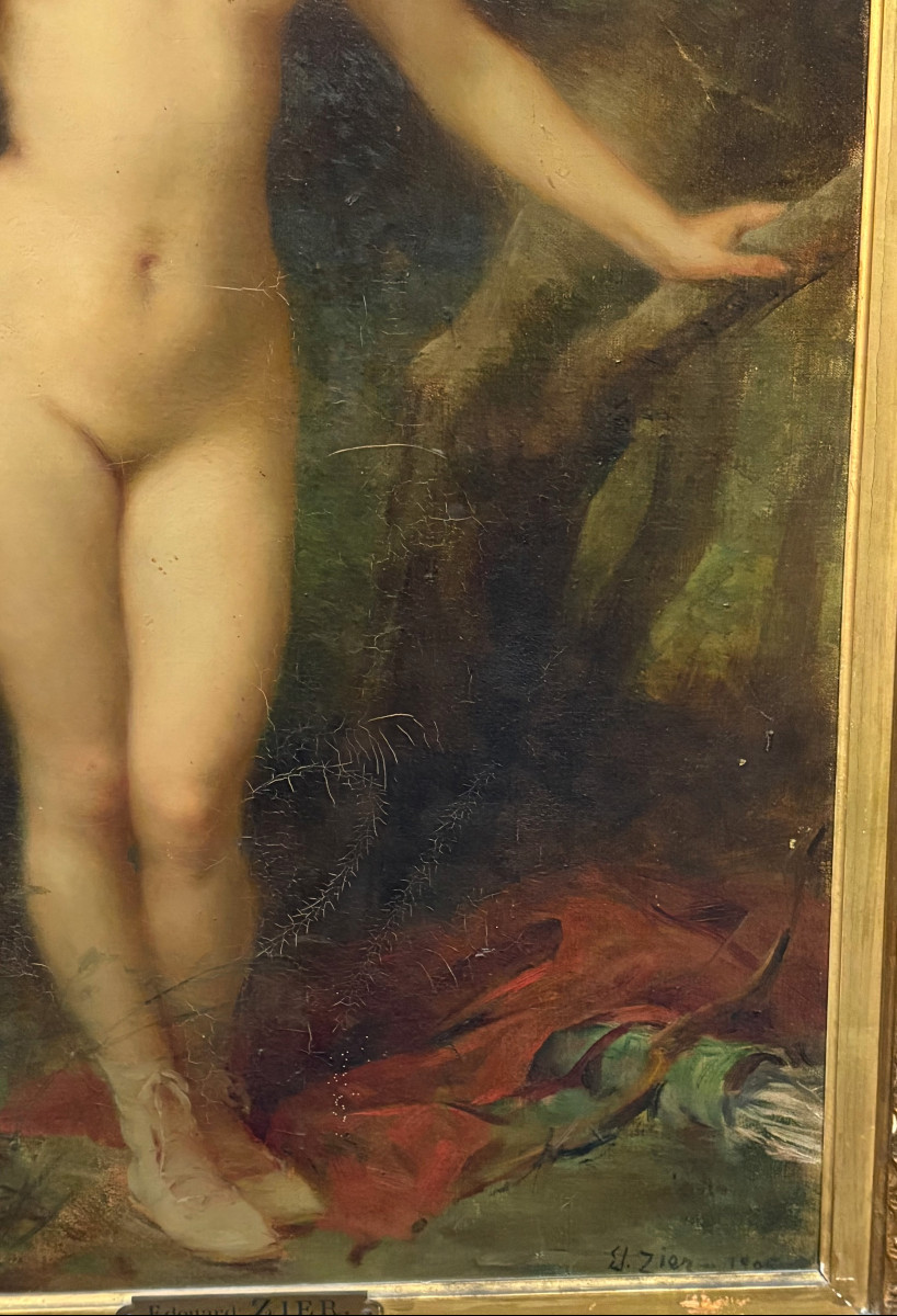 K204 Obraz / Olej na płótnie "Nimfa" - obrazek 7