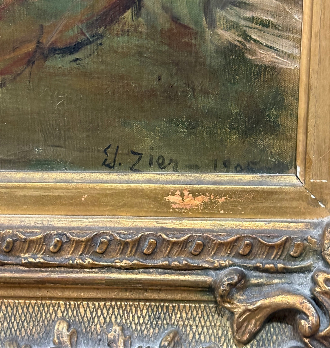 K204 Obraz / Olej na płótnie "Nimfa" - obrazek 8