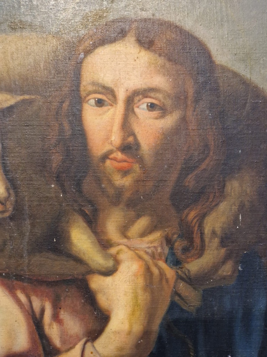 K193 Olej na płótnie, Święty Jan Chrzciciel, początek XIX wieku - obrazek 3