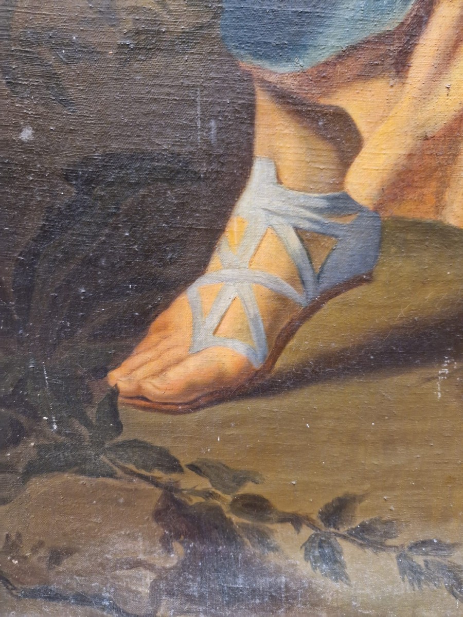 K193 Olej na płótnie, Święty Jan Chrzciciel, początek XIX wieku - obrazek 6