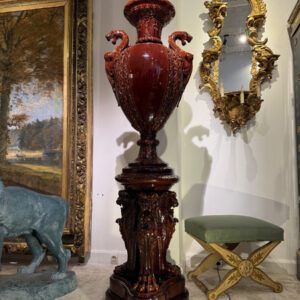 K196 Monumentalna ceramiczna misa na piedestale