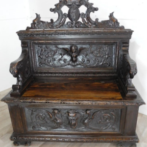 S1293 Barokowa ławka/skrzynia, XIX w.