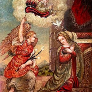 S1490 Zwiastowanie, Tempera na drewnie, XVI w.