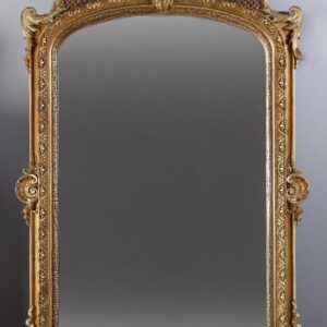 S1547 Duże lustro z cherubami, XIX w.