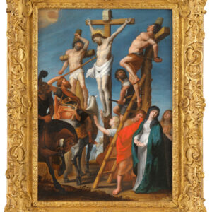 S158 Ukrzyżowanie, Olej na drewnie, XVII w.