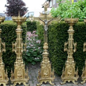 S1827 Gotycki zestaw ołtarzowy, XIX w.