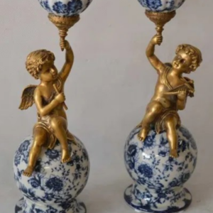 S1905 Para świeczników w kształcie aniołów