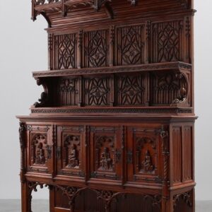 S2184 Duży neogotycki kredens, XIX w.