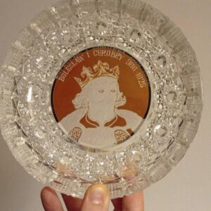 S2287 Unikatowy komplet kryształowych pater