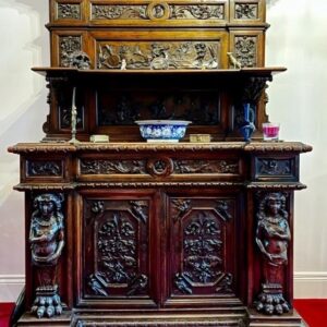 S3362 Bogato rzeźbiony renesansowy pomocnik, XVIII w.