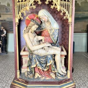 S3685 Pieta, Duża neogotycka nastawa, XIX w.1890 r.