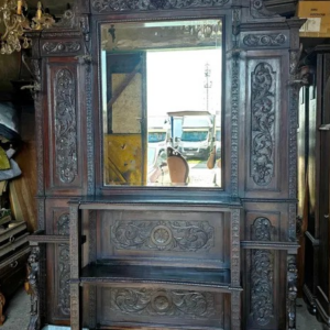 S3771 Neorenesansowy wieszak z lustrem, XX w.