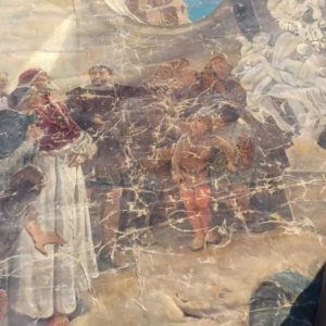 S4376 Ogromny obraz alegoryczny - antyk