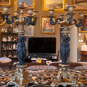 S4385 2 x Kandelabr na Trzech Gracjach, XIX w.