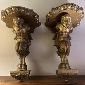 S4470 2 x Konsola ścienna, XIX w.