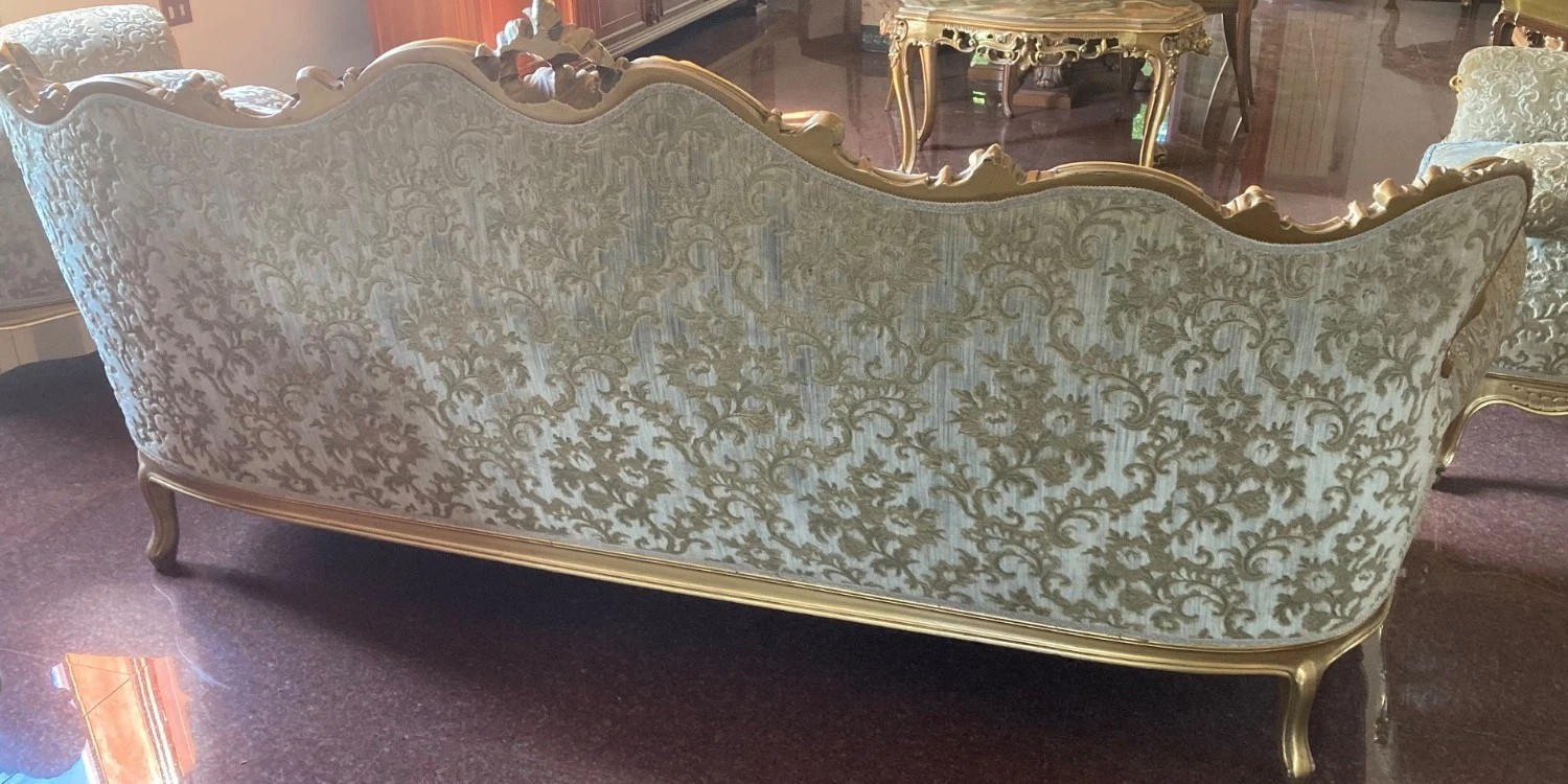 S4566 Barokowy zestaw wypoczynkowy w stylu Ludwika XV, XX w. - obrazek 3