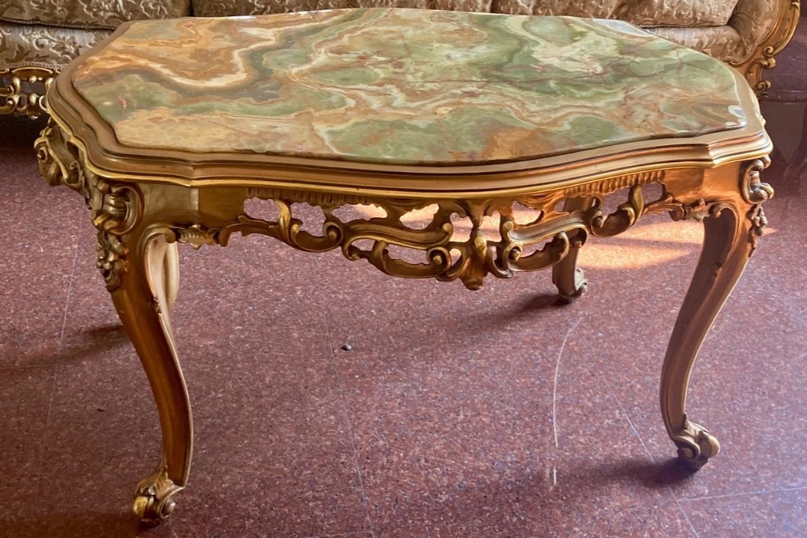 S4566 Barokowy zestaw wypoczynkowy w stylu Ludwika XV, XX w. - obrazek 6