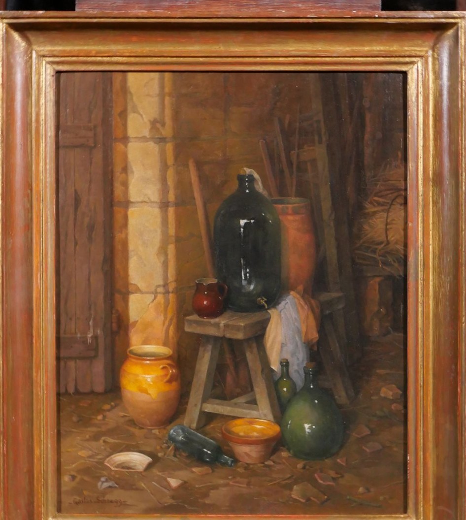 K184 Obraz "Martwa natura z garnkami w gospodarstwie" - obrazek 2