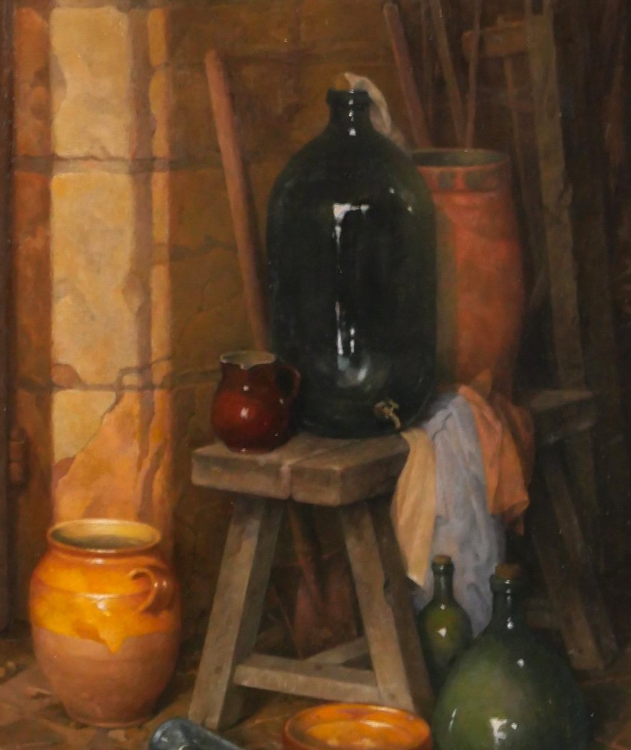 K184 Obraz "Martwa natura z garnkami w gospodarstwie" - obrazek 5