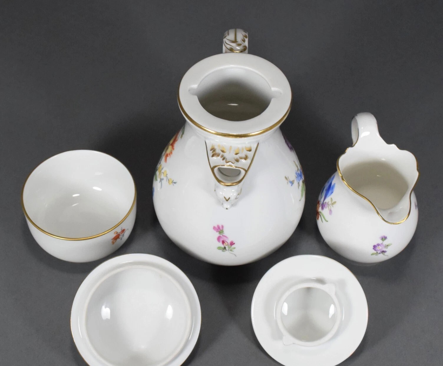 K733 Serwis kawowy Meissen z kwiatami - obrazek 5