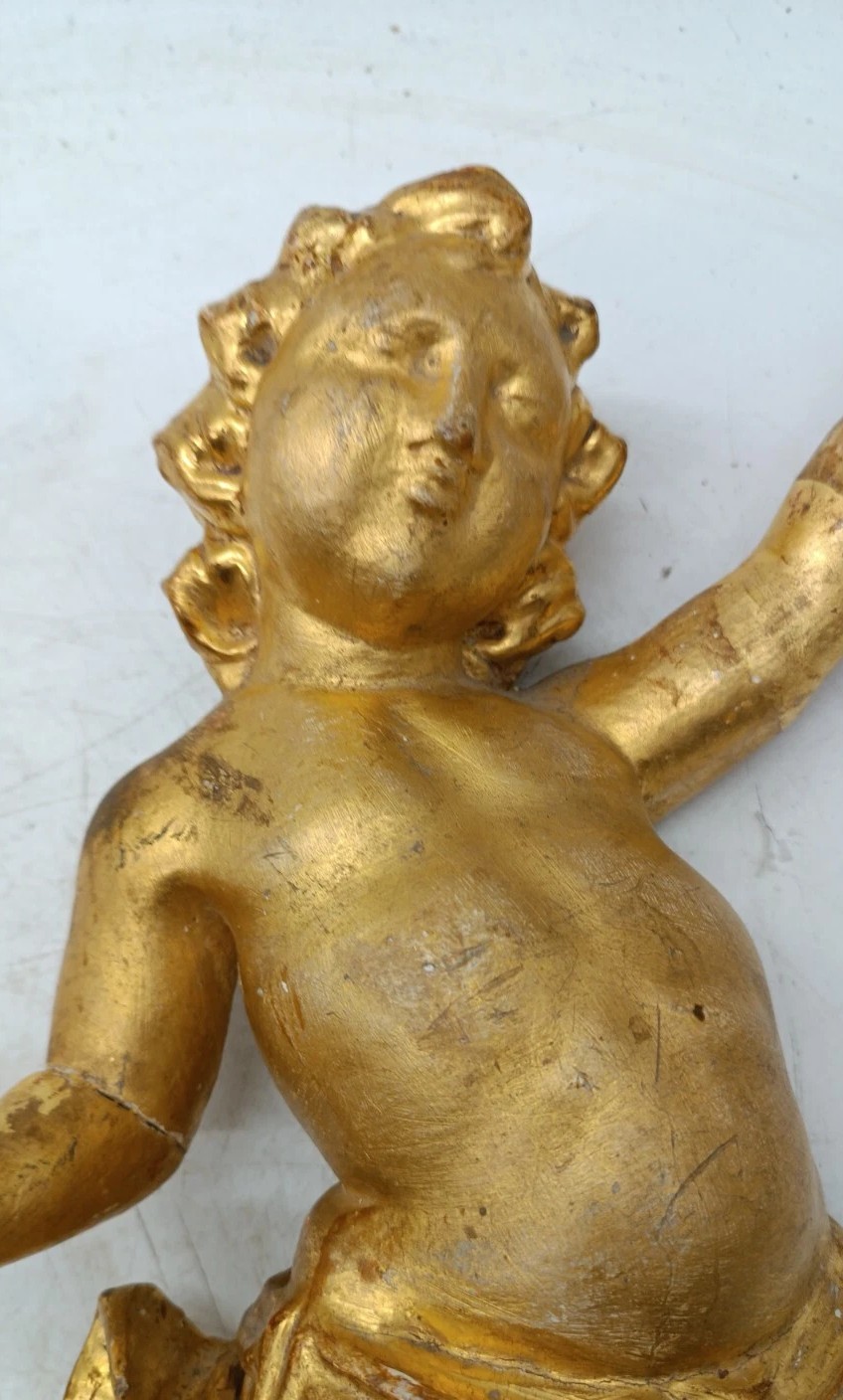 K138 Zabytkowe para złotych aniołów - obrazek 5