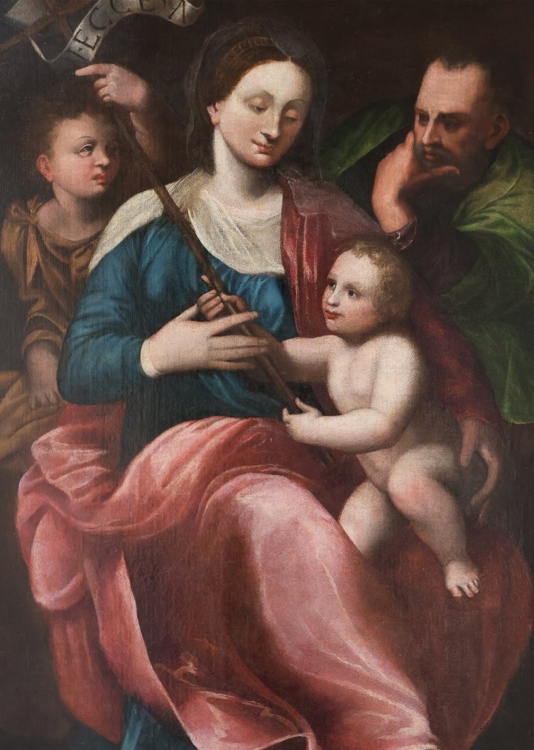 K753 Madonna z Dzieciątkiem z Młodym Św. Janem i Św. Józefem - obrazek 3