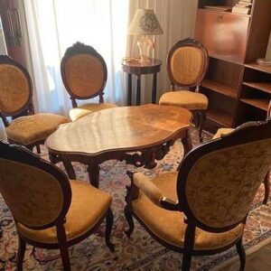 K761, Sofa + Fotel i 6 Krzeseł